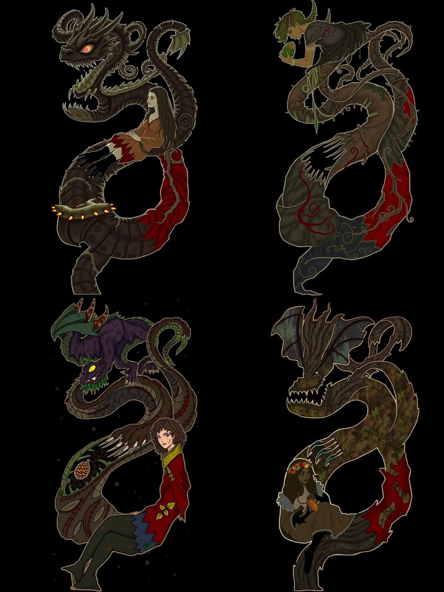 Enchanted Forest: Creature Munching Pinecones at Dusk