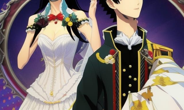 yukiko amagi in wedding dress facing viewer by shigenori soejima and shigenori soejima and shigenori soejima and shigeno...