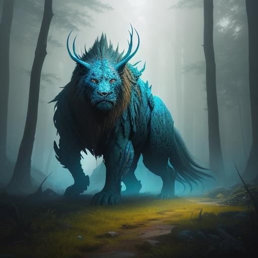 Warrior in Mystical Forest: Fantasy Concept Art
