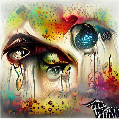 Single Tear on a Human Eye