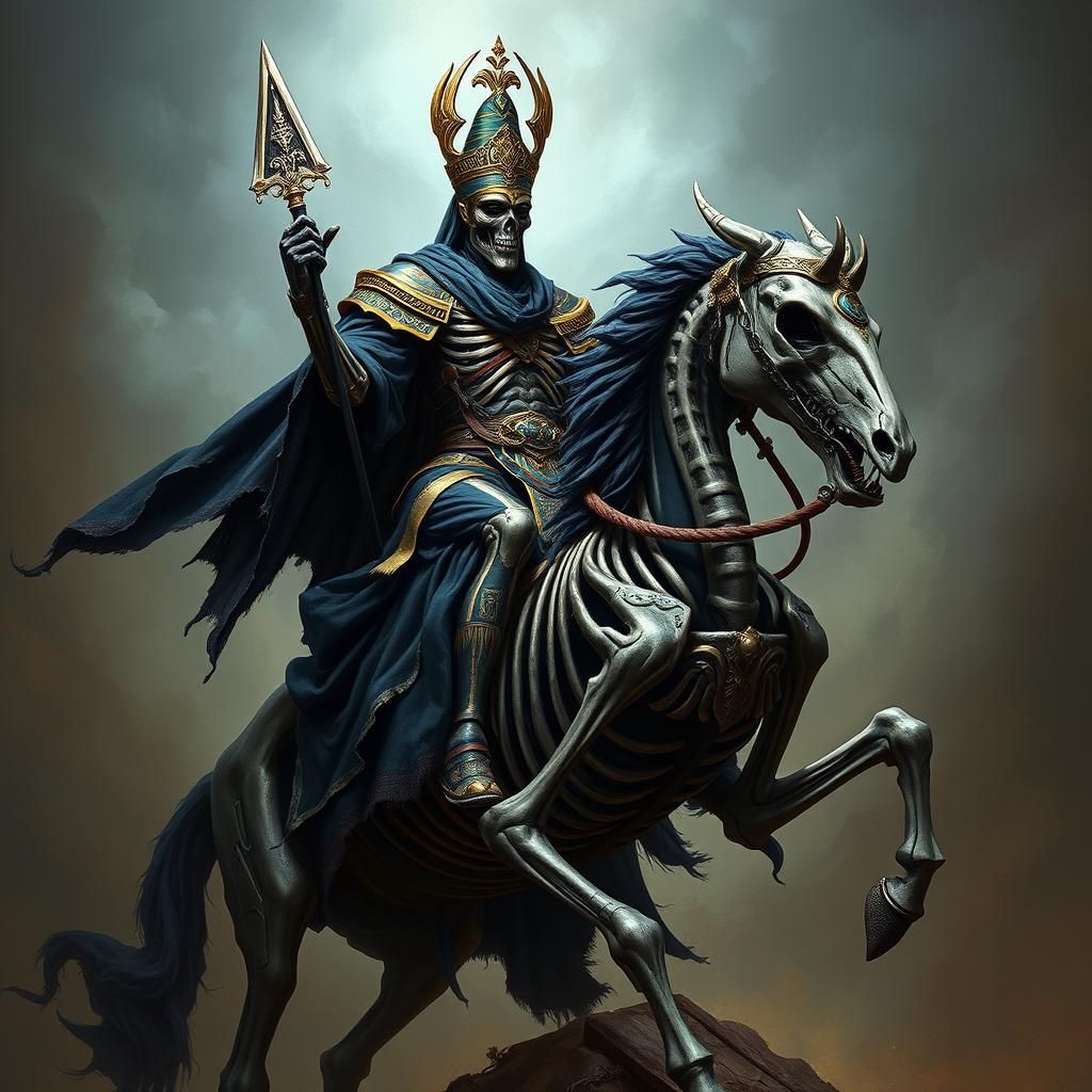 Arkhan the Black on Skeletal Horse