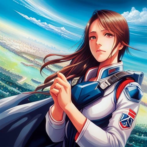 Nekki Basara Hyperrealistic Portrait from Macross 7