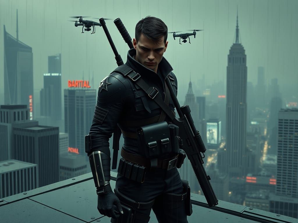Winter Soldier in Gritty Urban Shadows