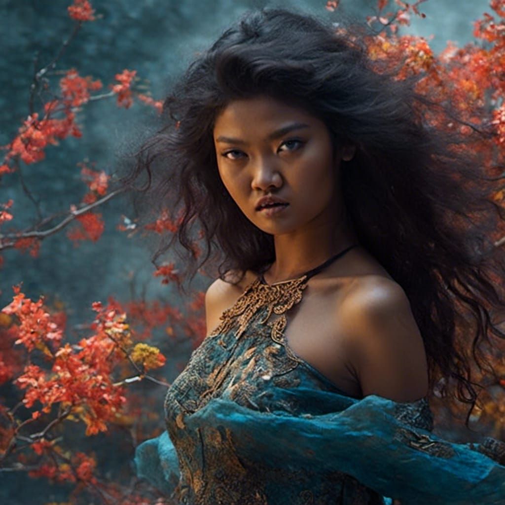 Detailed Matte Painting of a Fantastical Character