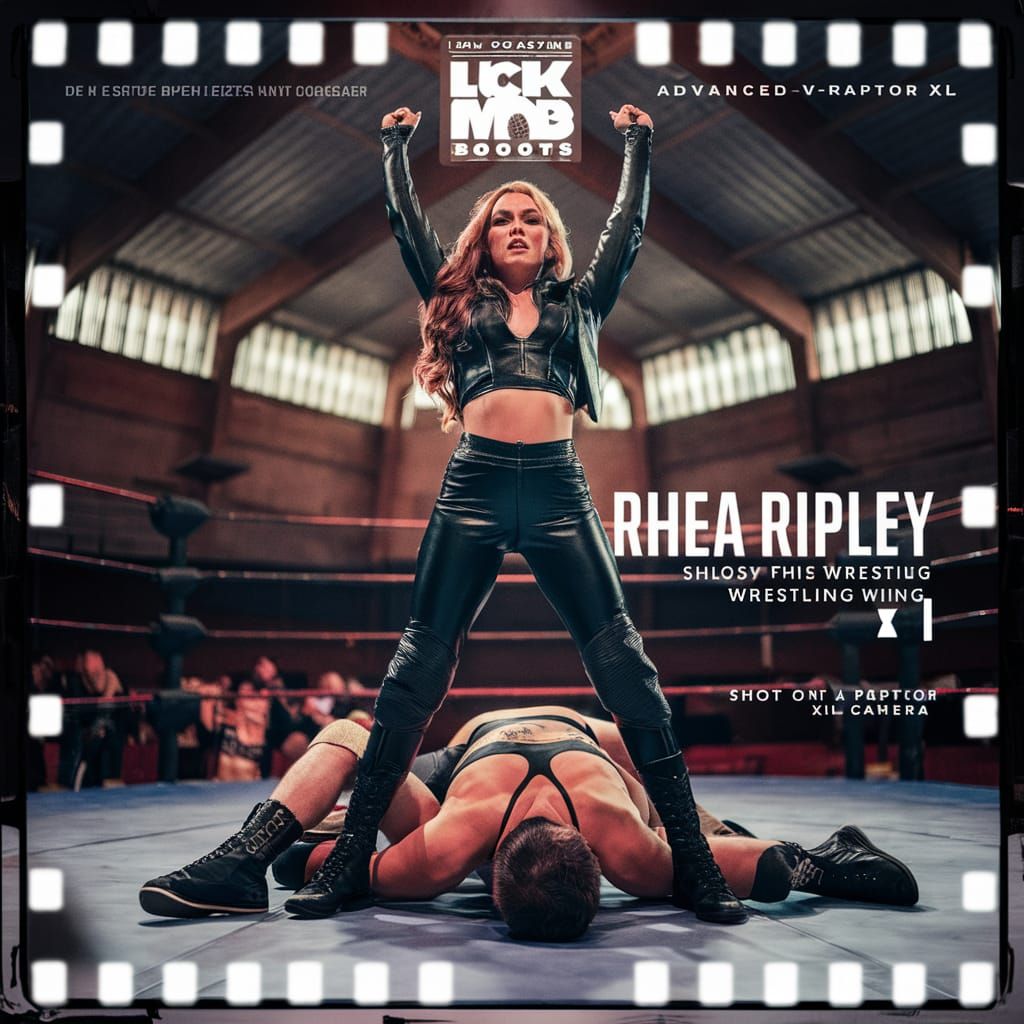 Wrestling Magazine Cover Featuring Rhea Ripley