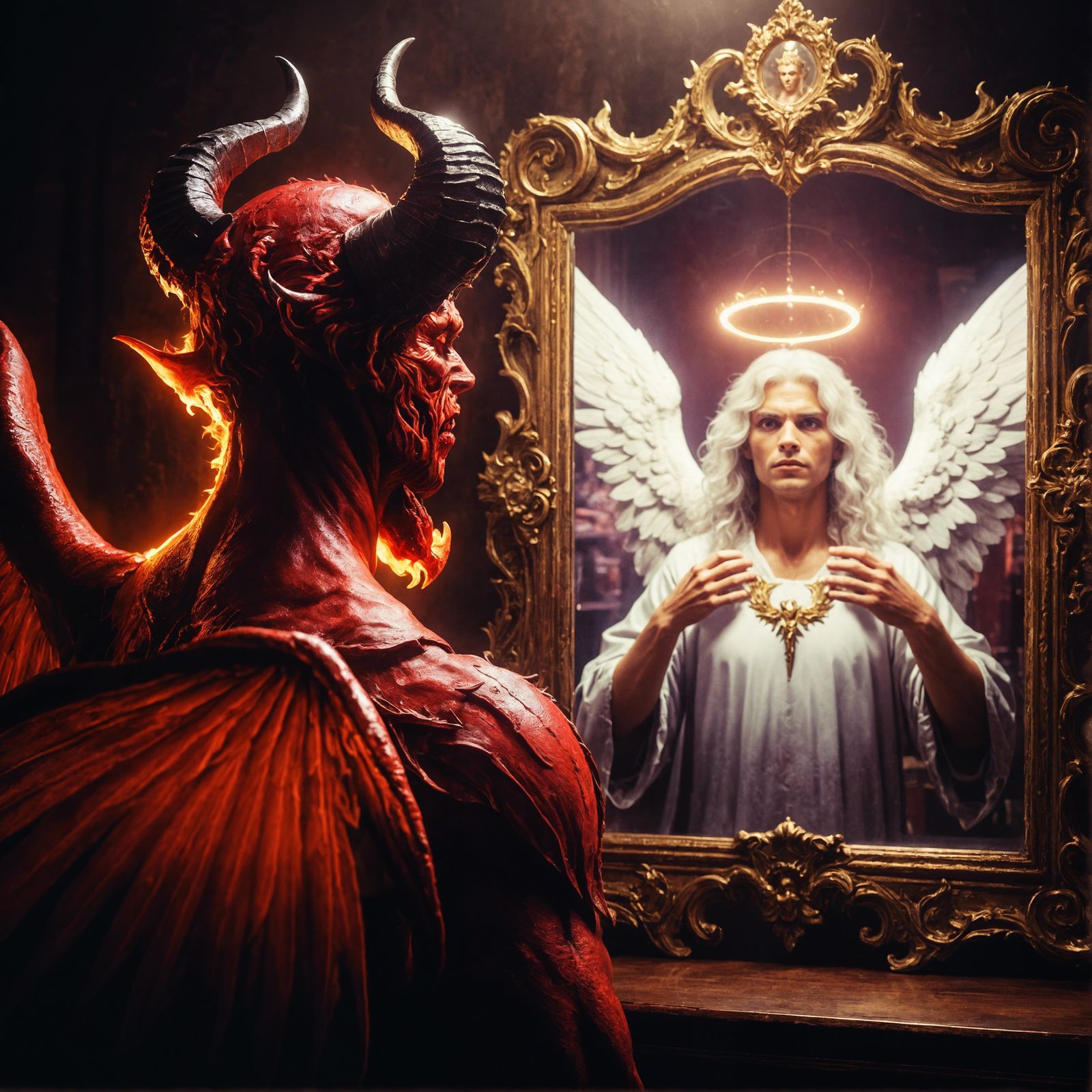 What looks back from your reflection?