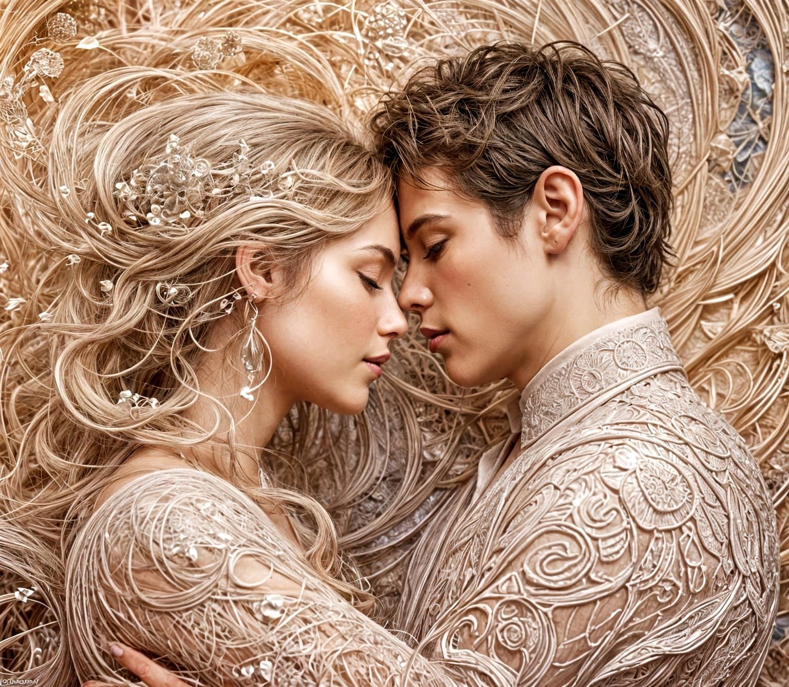 Abstract Fractal Art Inspired by Ikushima Hiroshi