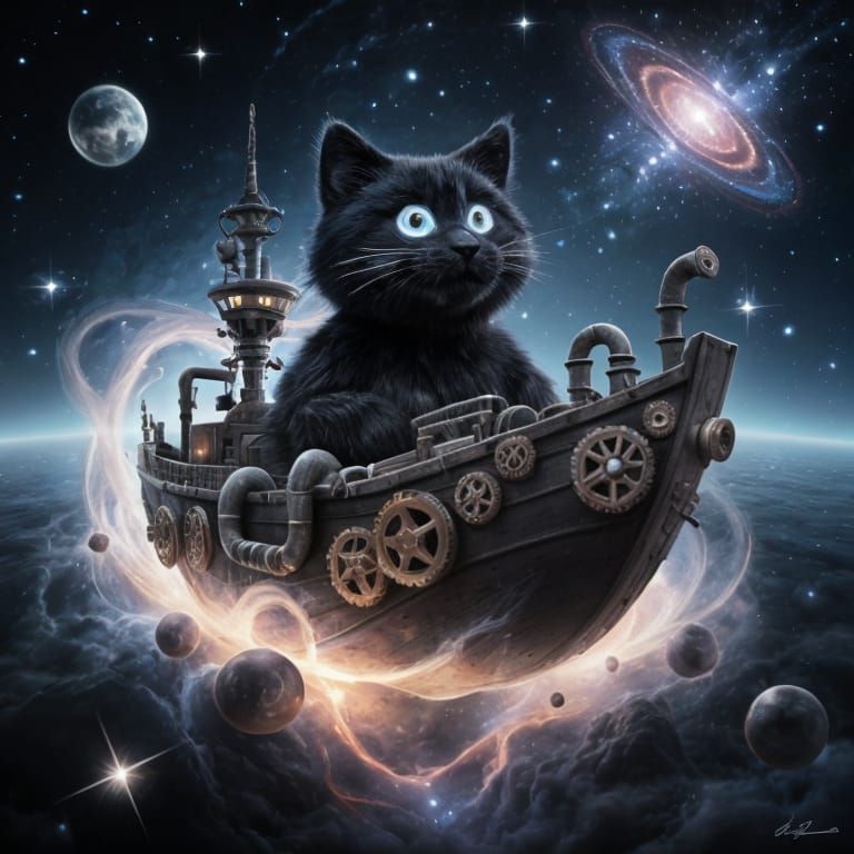 Cosmic Neko Spirit in Muppet Nebula