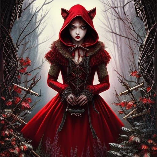 Little Red Riding Hood: Dark Academia Wolf Hunter