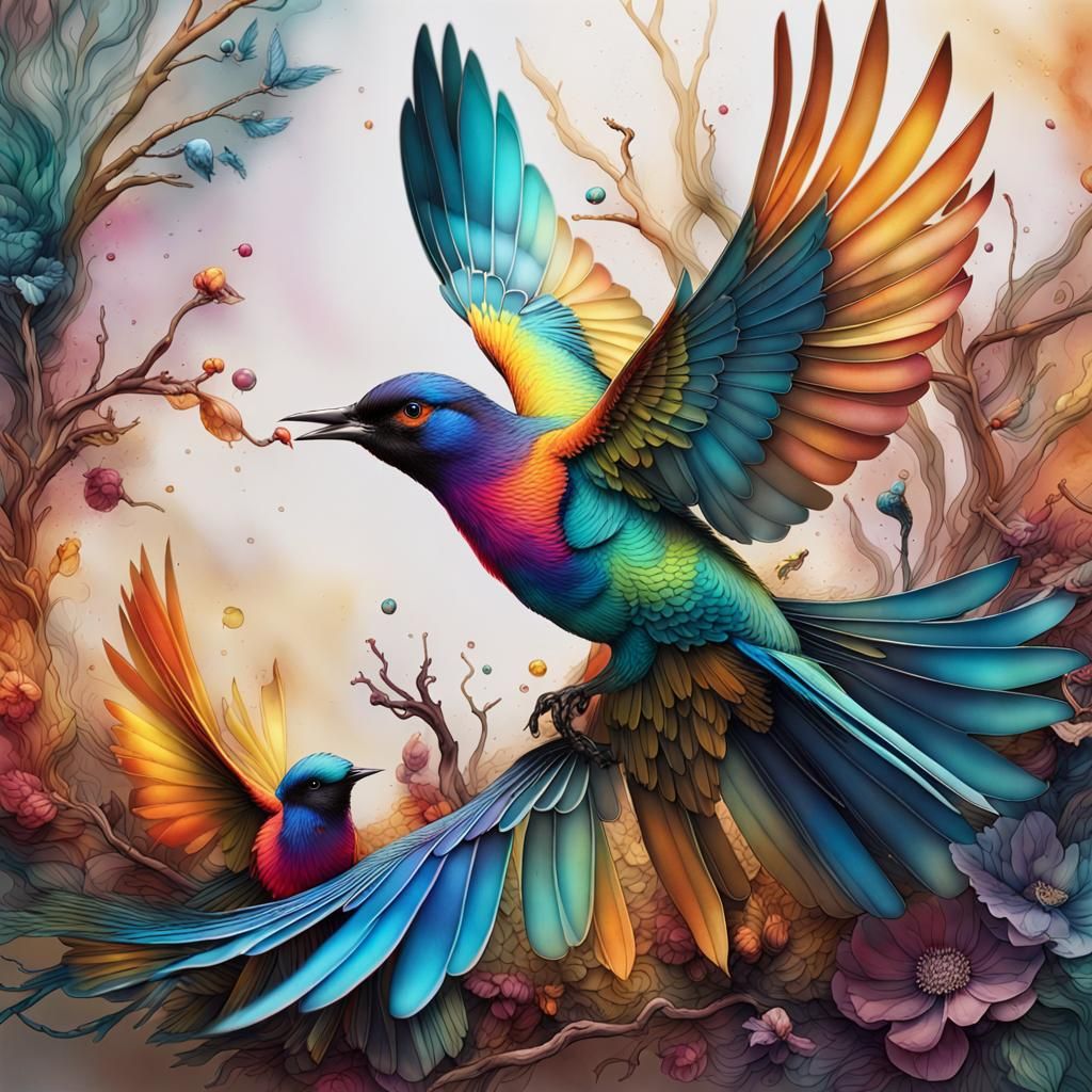 3D illustration showcasing the vibrant and ethereal beauty o...