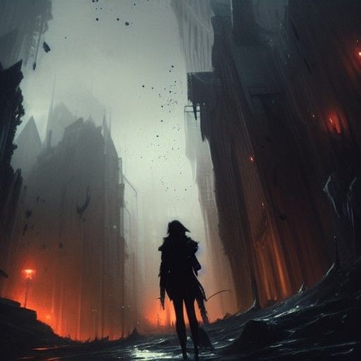 Dark Fantasy Concept Art: Overwhelming Thoughts