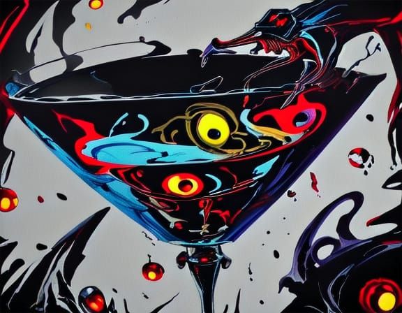 Gothic Horror Monster with Laser Eyes