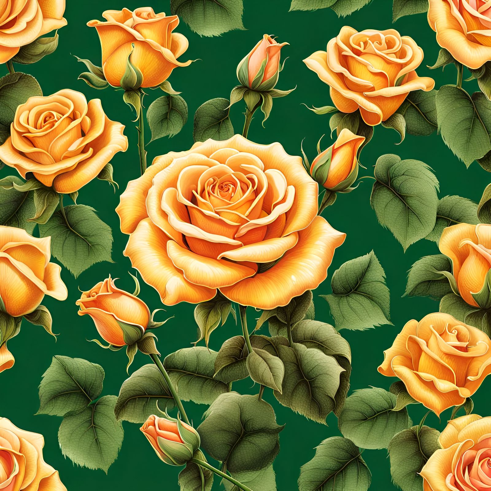 Solitary Rose in Hidden Garden at Sunset