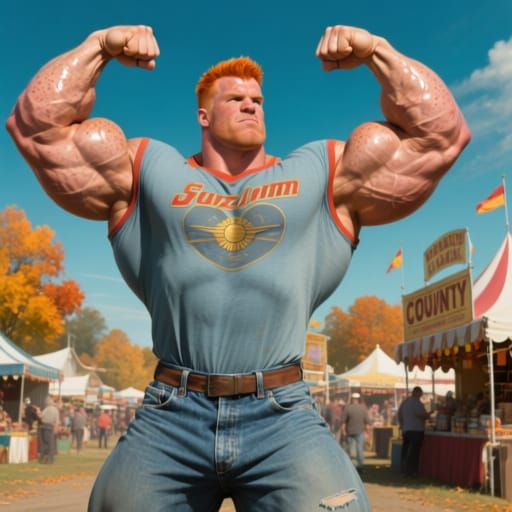 Colossal Bodybuilder at Autumn County Fair