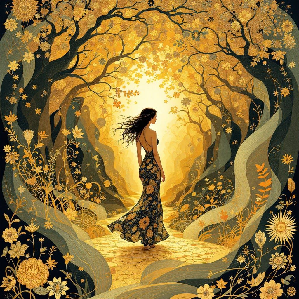 Art Nouveau Fusion: Organic Lines and Ornament