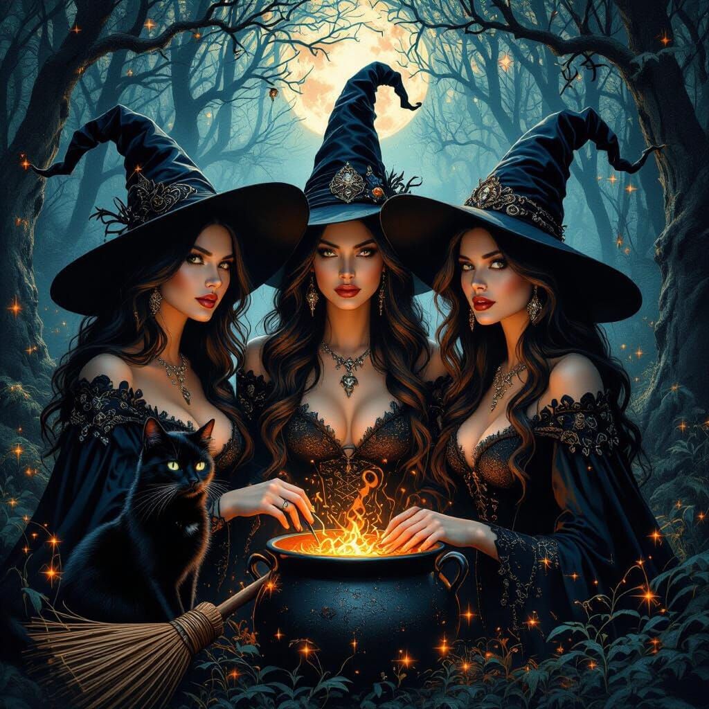 "When shall we three meet again? In thunder, lightning, or i...