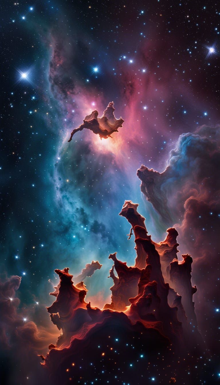 Pillars of Creation: A Cosmic Star Nursery