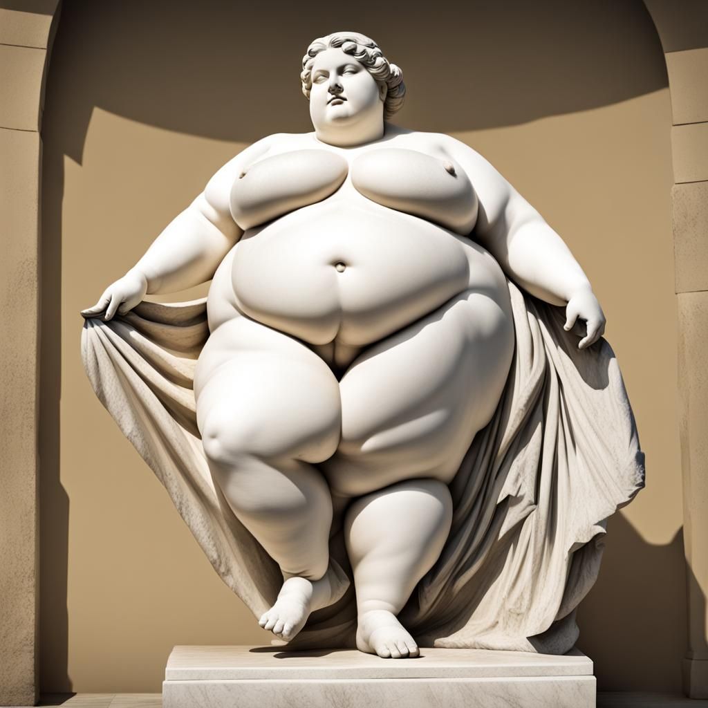 bbw ancient greek marble sculpture