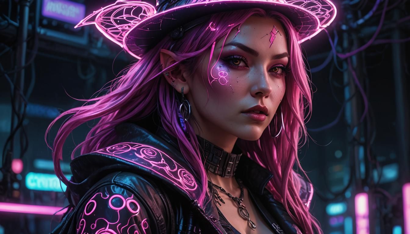 Cyberpunk Witch Fashion