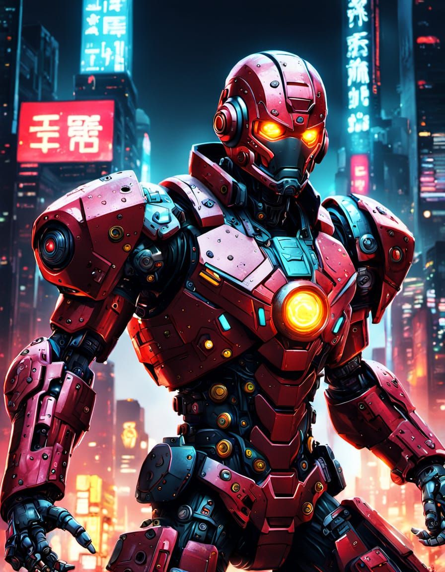 Cyborg 009 vs Monsters in Neon City