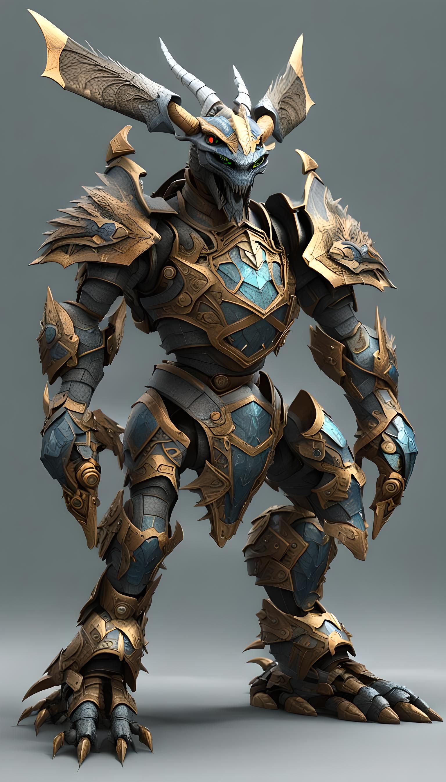 sdxl 1.0
The shot of Concept art of 3d model of hybrid (warr...