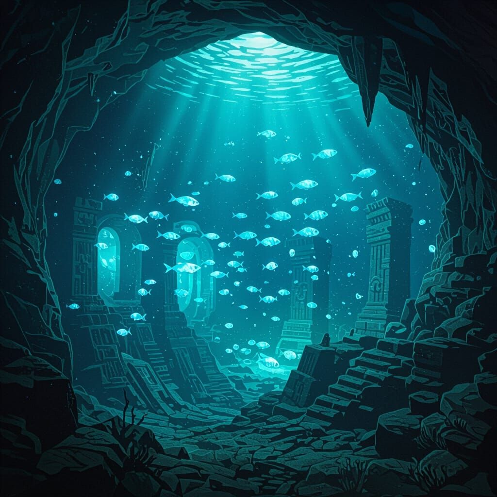 Bioluminescent Cave Reveals Lost Civilization in Fantasy Sty...