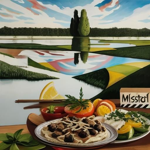 Abstract AI Interpretation of a Masterpiece