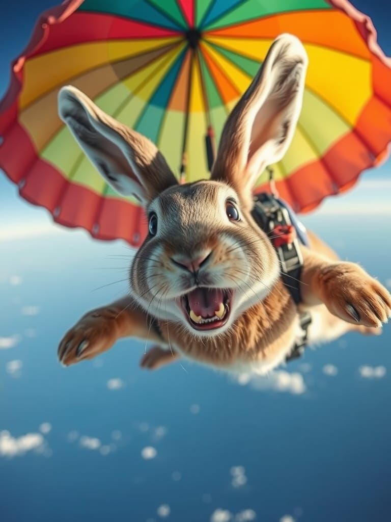 Who knew rabbits could fly?