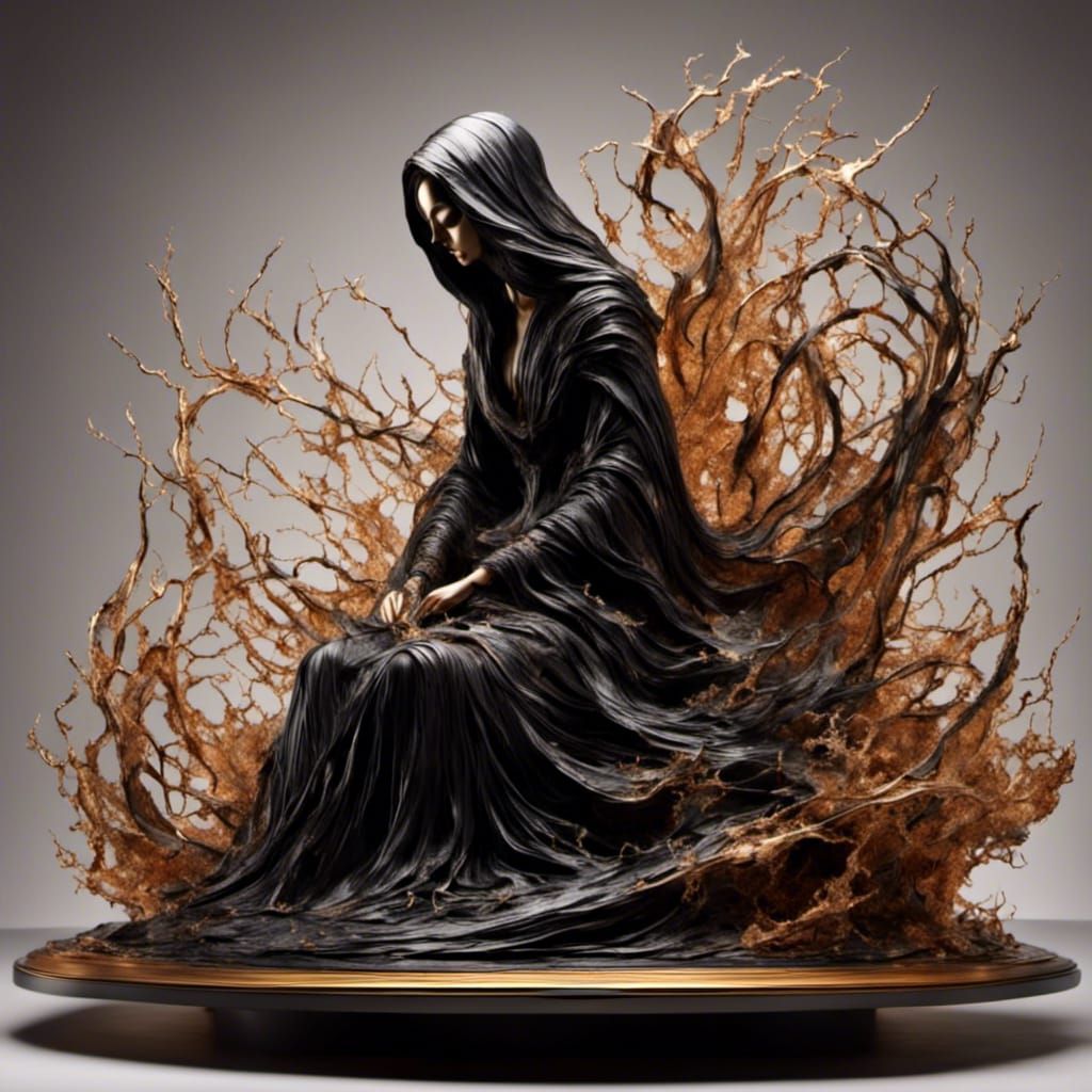 Mona Lisa as Lady Macbeth in Modern Digital Art