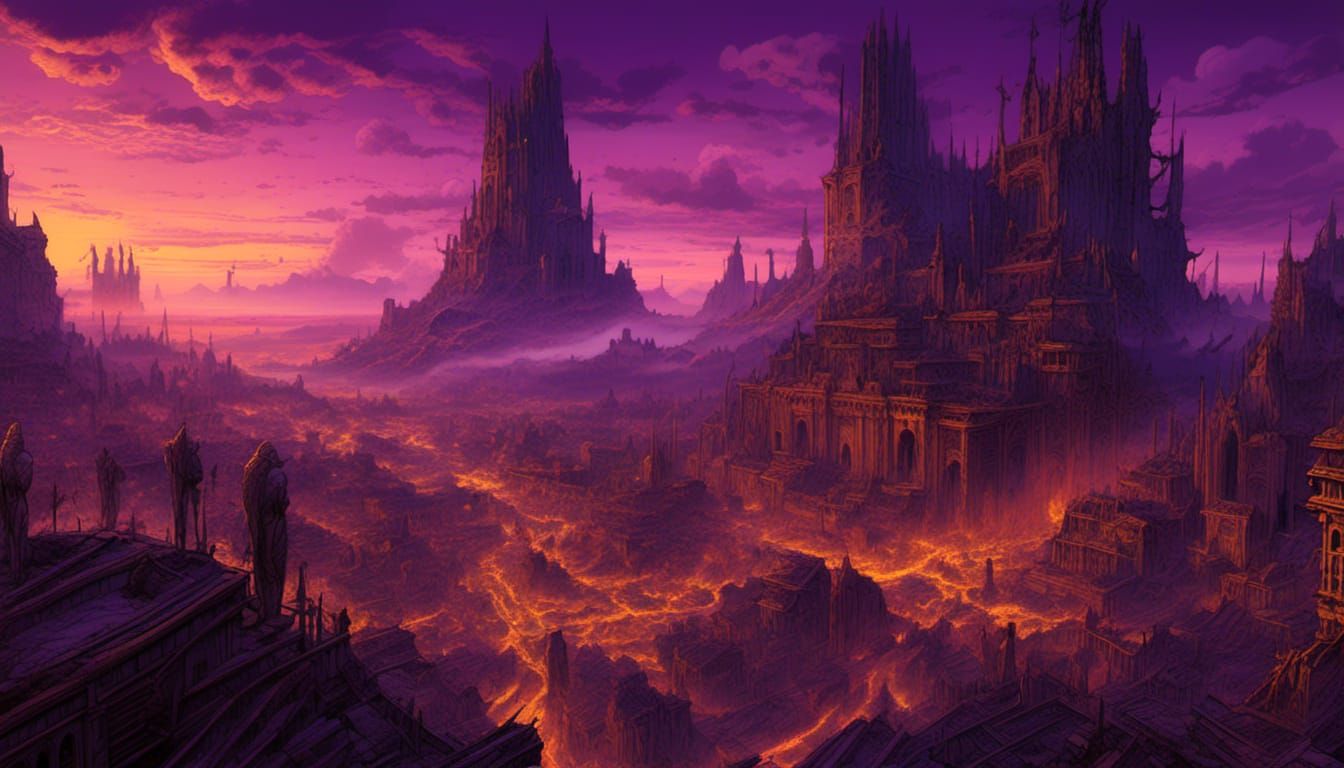 Lost Civilization Warning in Pyrography Style