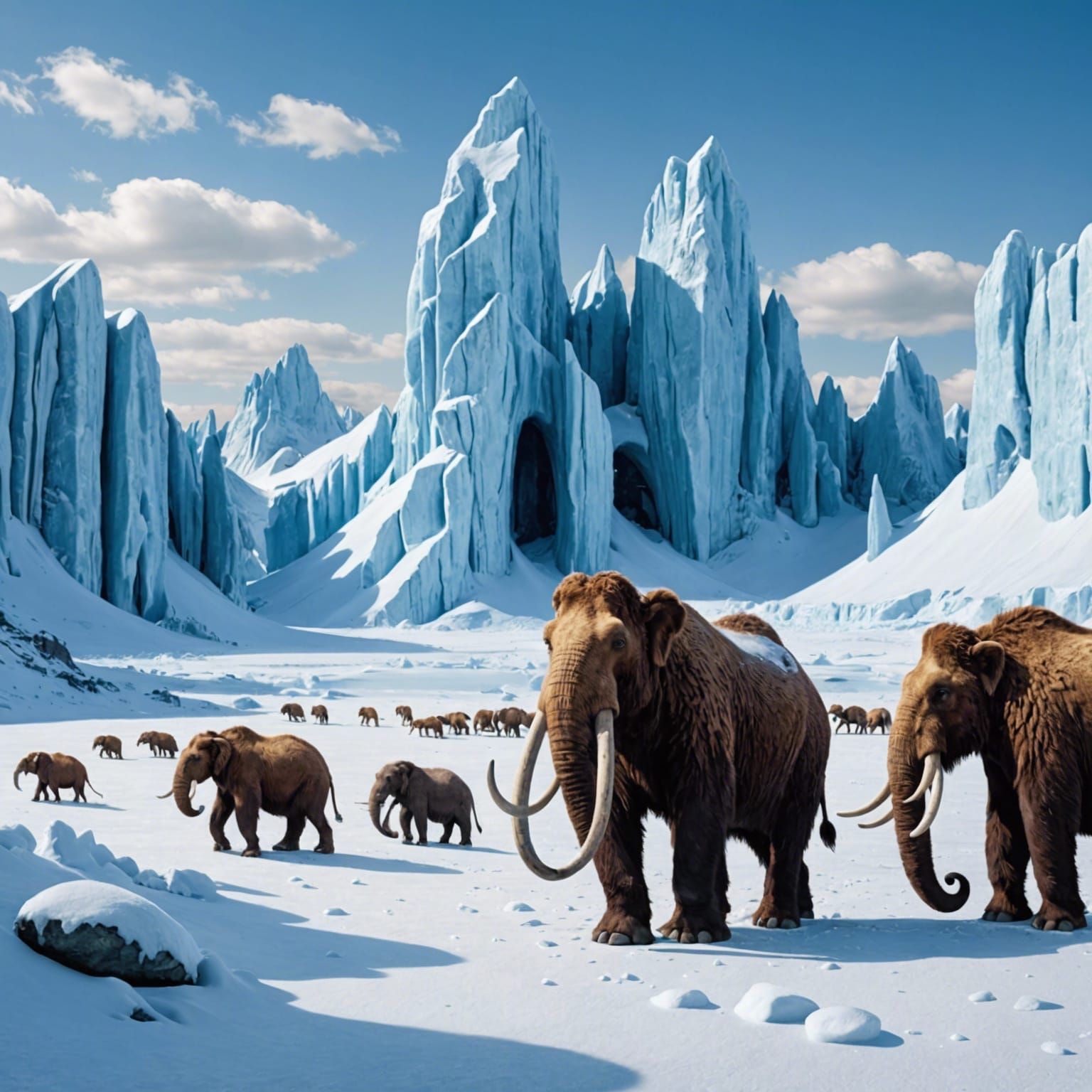 Dramatic Frozen Landscape from the Ice Age
