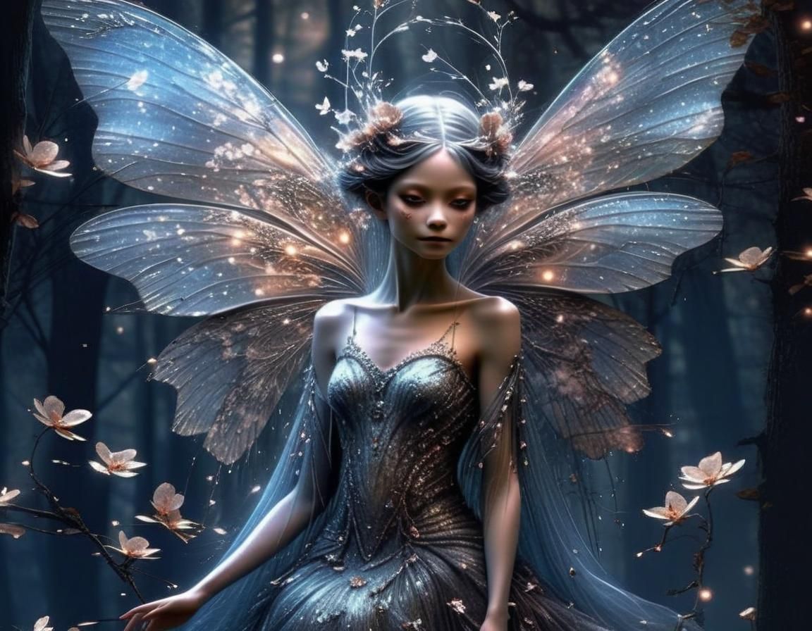 Cherry Blossom Fairy Digital Painting