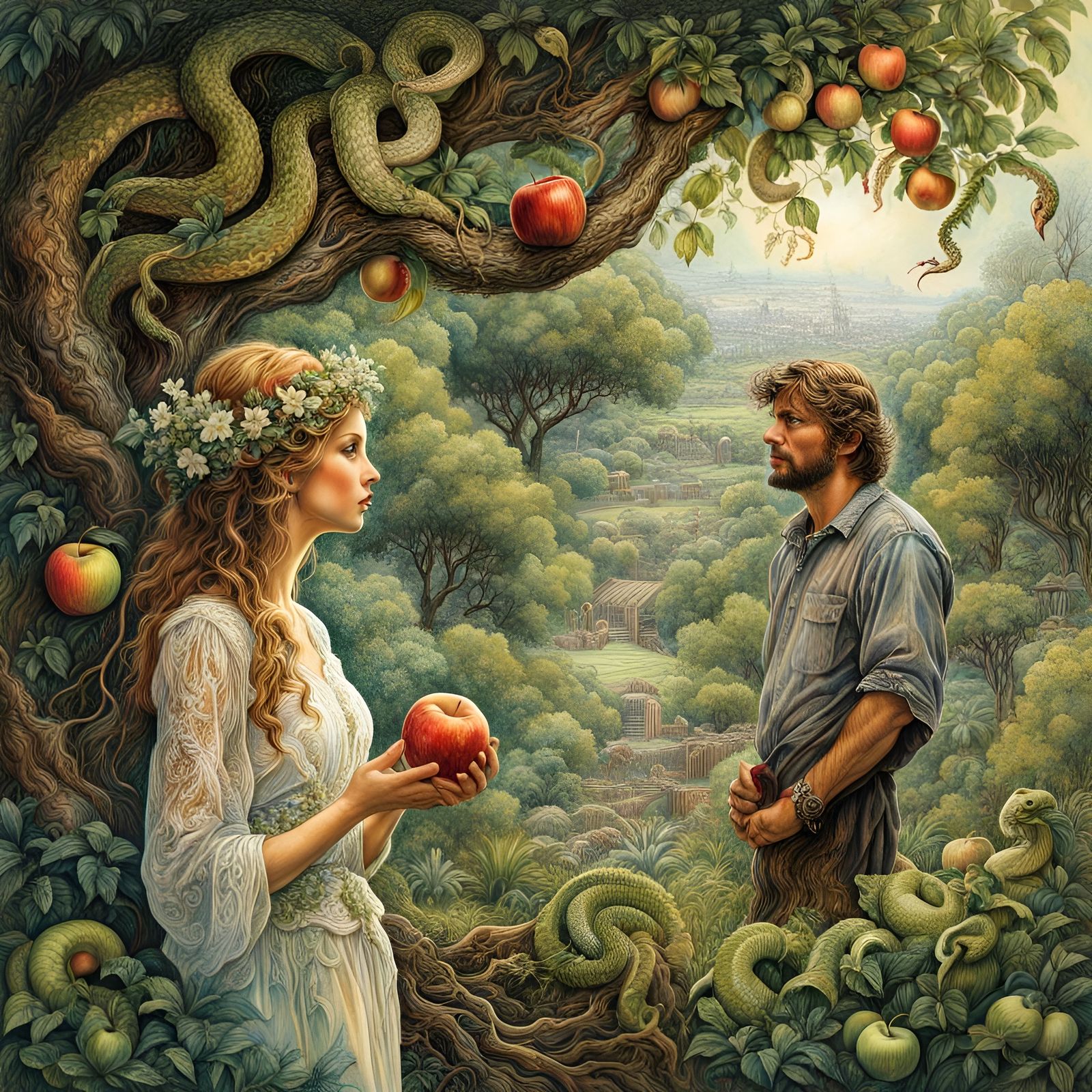 Adam and Eve in the Garden of Eden