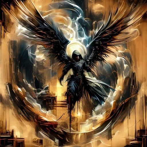 Young Man in a Futuristic Cityscape with Intricate Details a...