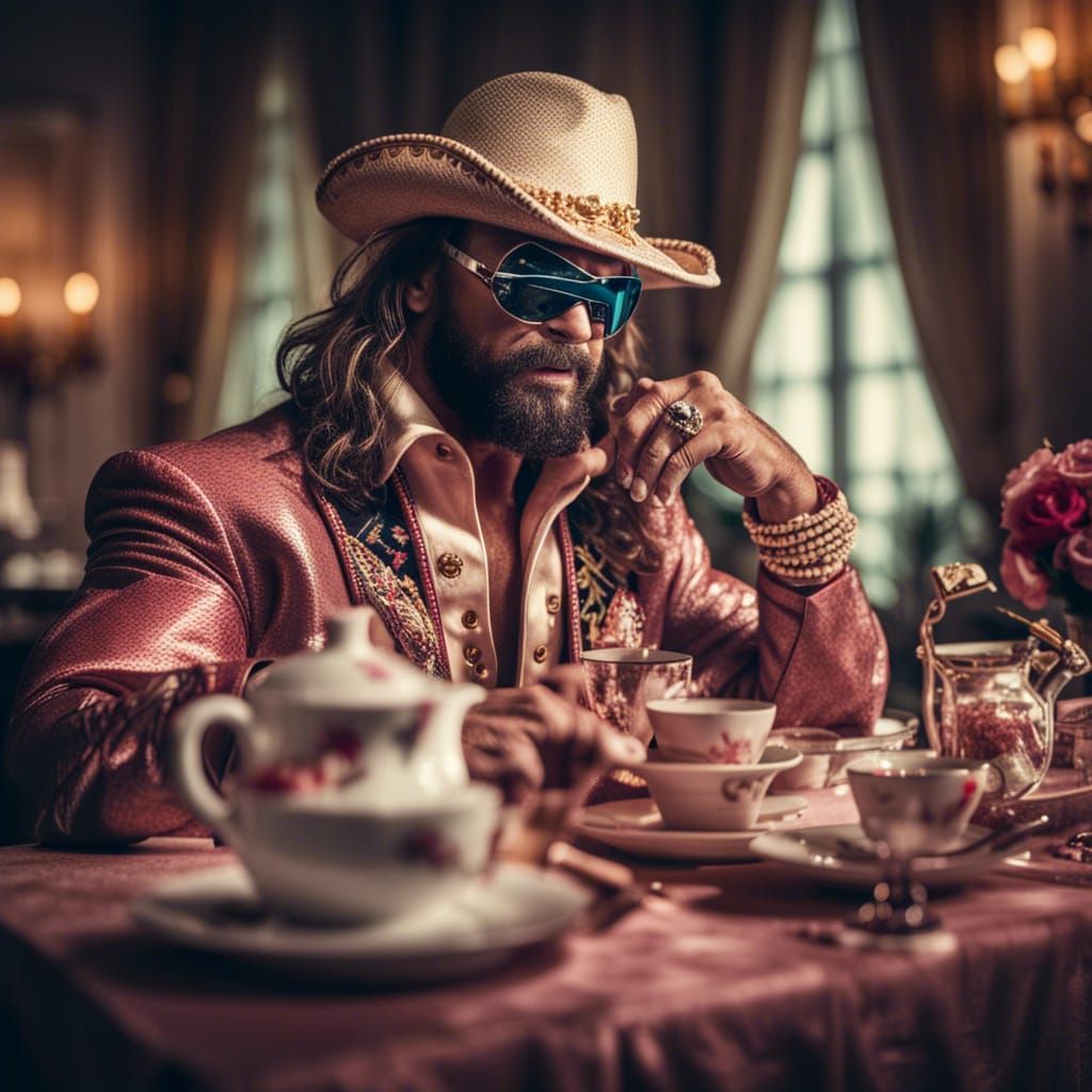 Randy Macho Man Savage at Tea Party
