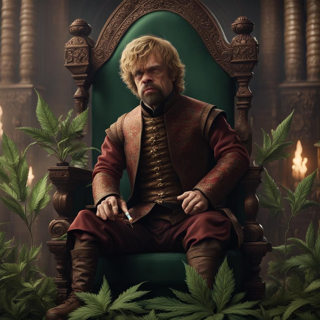 Tyrion Lannister Smoking Weed: Detailed Matte Painting