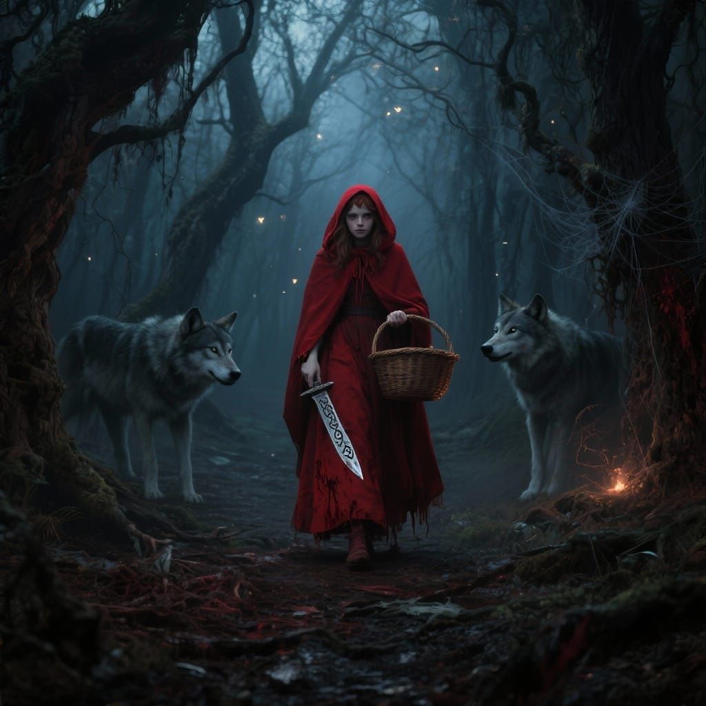 Little Red Riding Hood in Twilight Forest