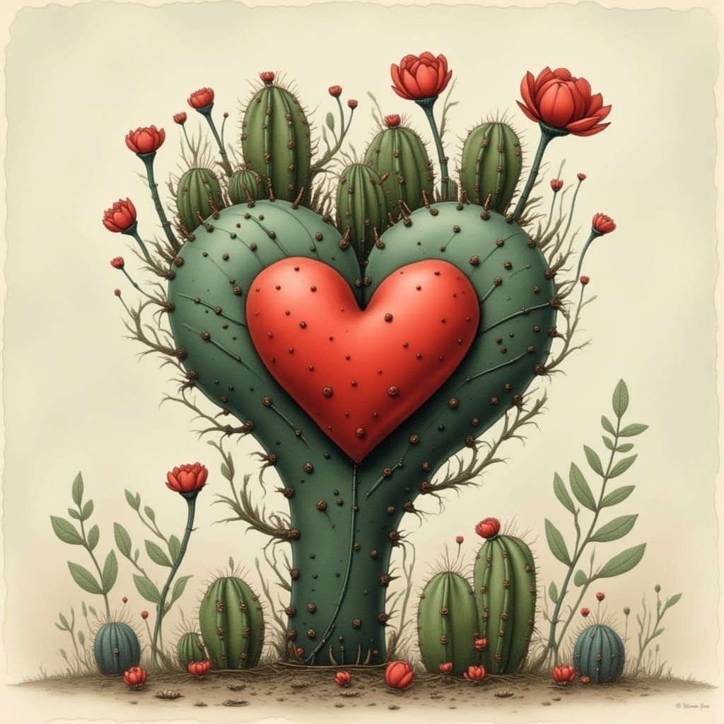 Cactus Heart in Nightmare Engine Style