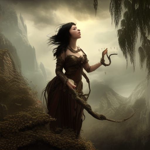 Detailed Portrait of a Girl: Digital Matte Painting