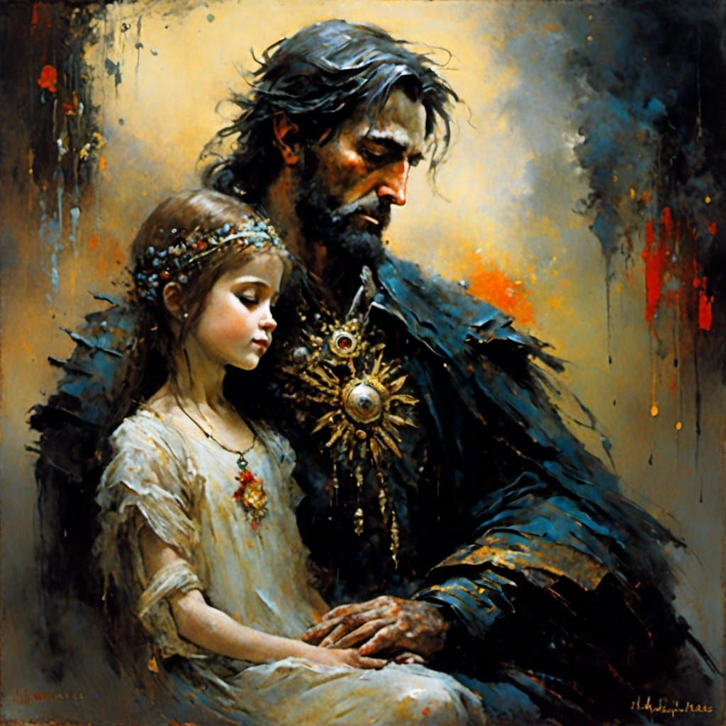 Heartwarming Image of a Father's Love