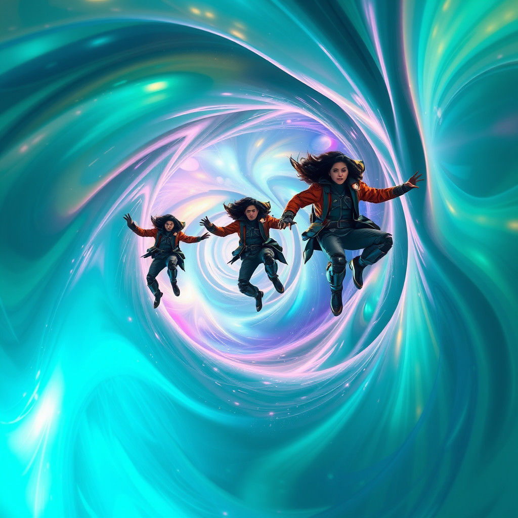 Iridescent Wormhole Beckons Ventures to Other Dimensions