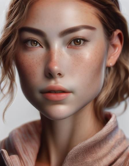 Hyperrealistic Portrait in DSLR Style
