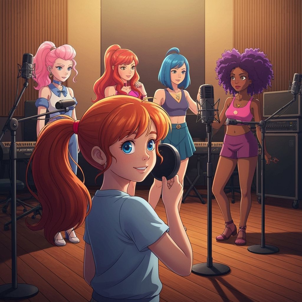 Jem and the Holograms Meet a Fan in Anime Style