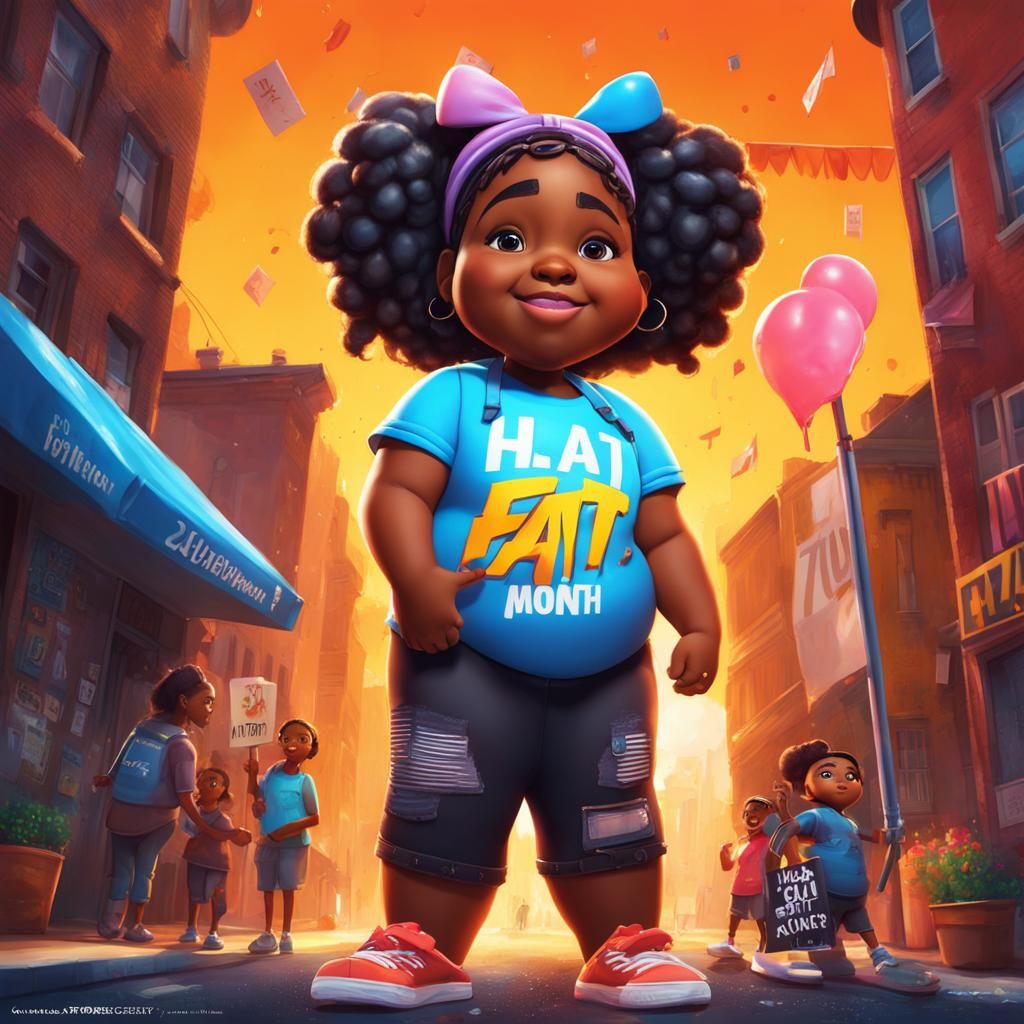 Celebrating Fat Liberation Month: Graffiti Art Portrait