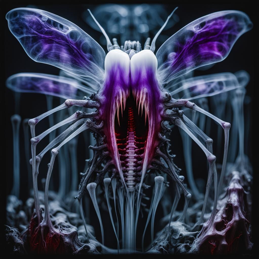 X-Ray of Ultraviolet Insect