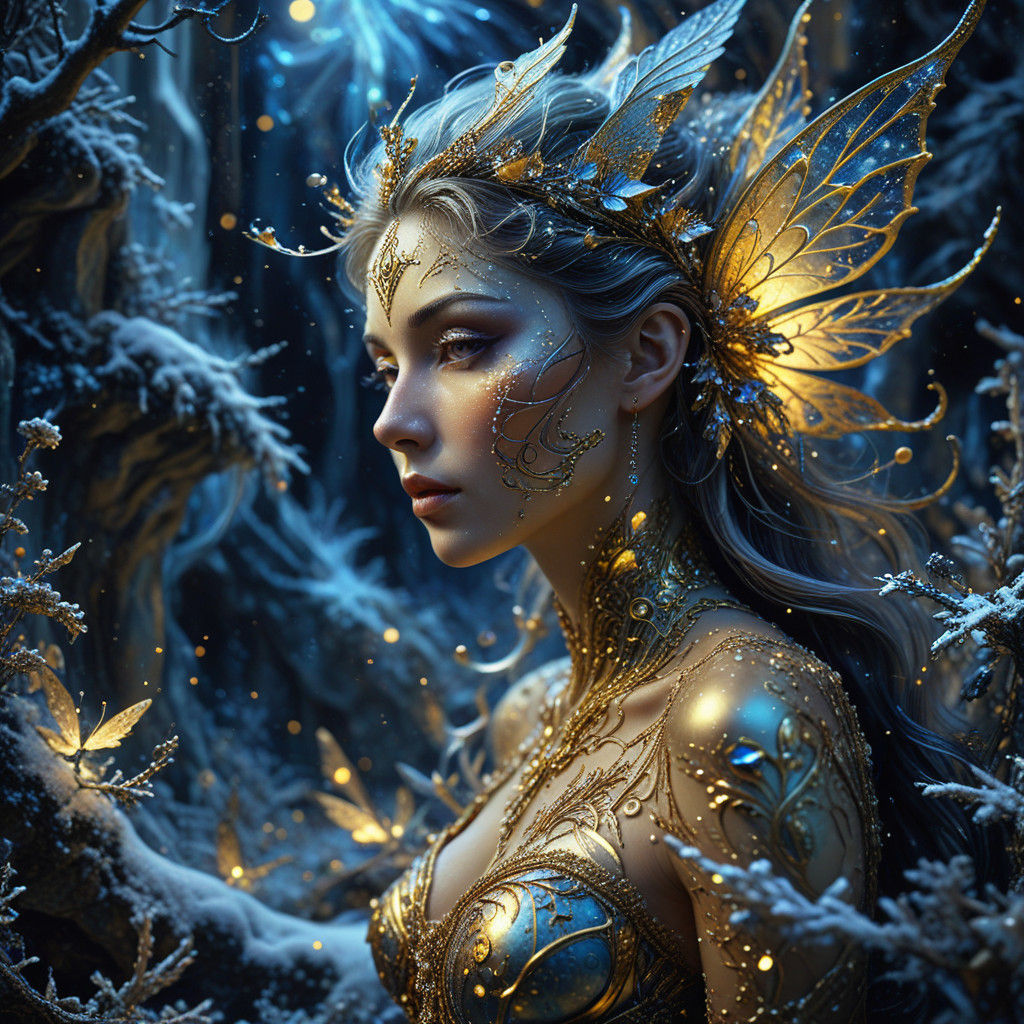 Winter Fairy in Ethereal Glow