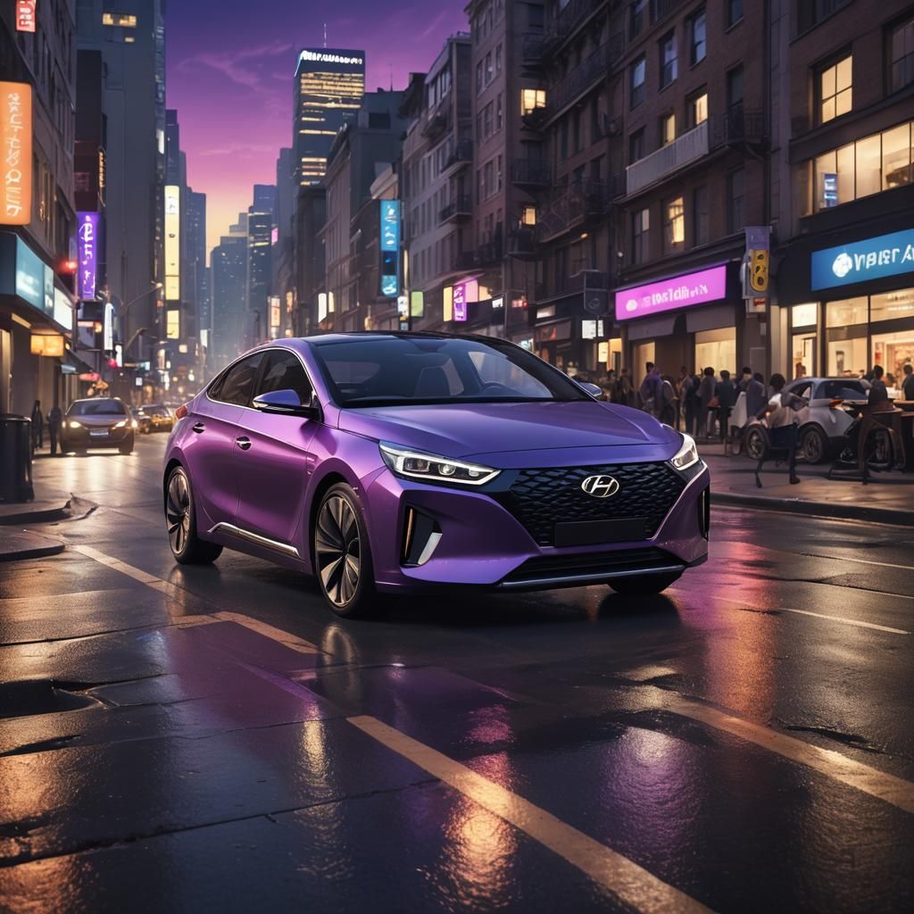 Futuristic Hyundai Ioniq 8 Roadster Concept Art