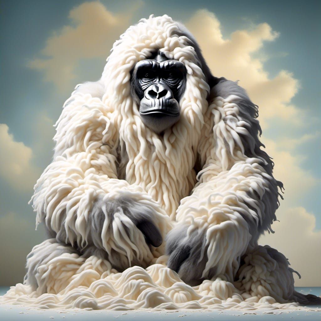Fluffy gorilla