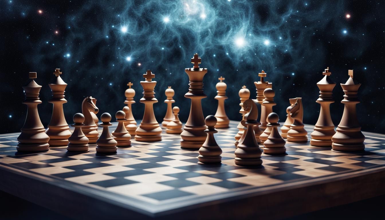 Cosmic Entities Play Multidimensional Chess Game