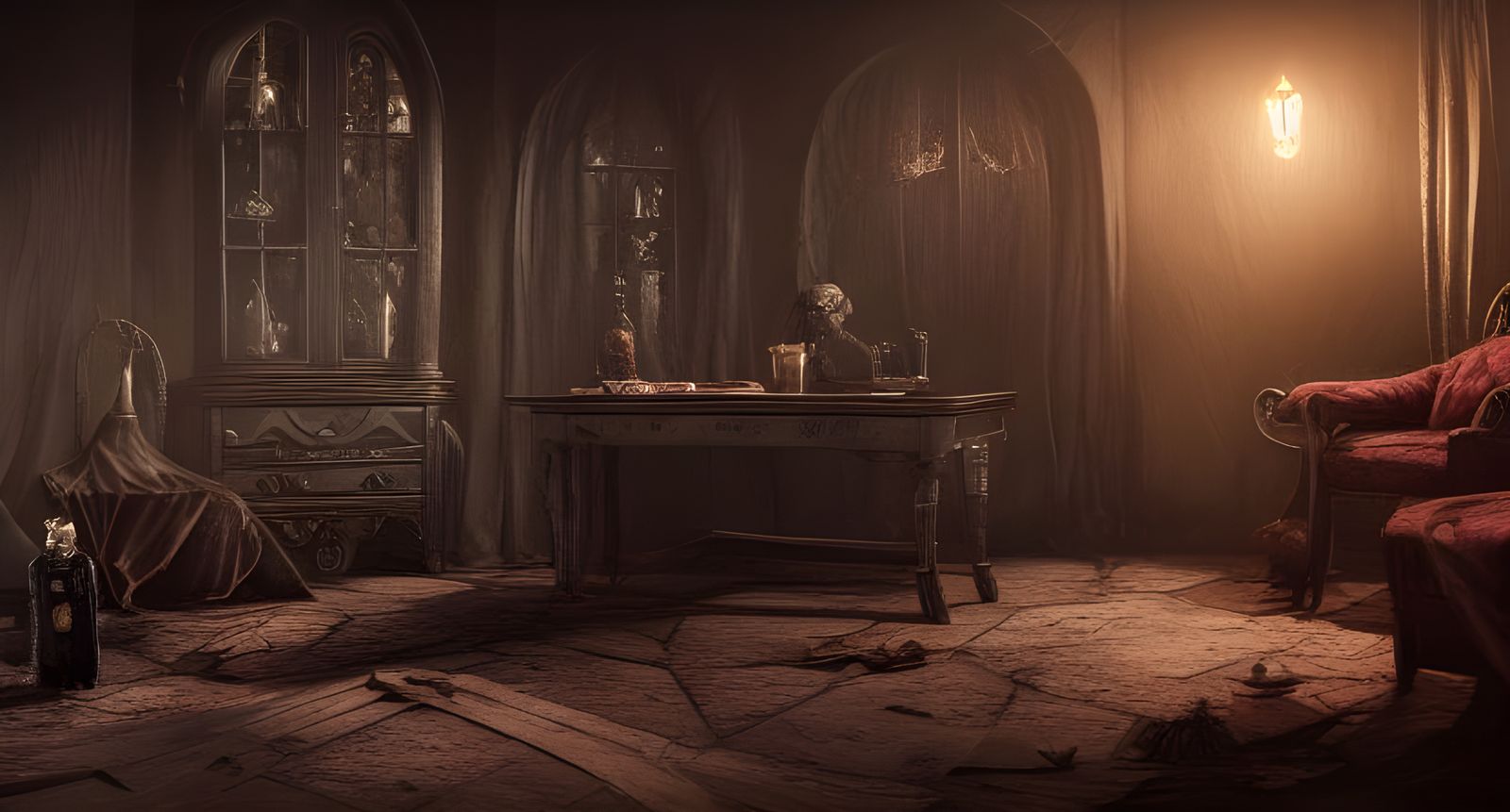 Dark Magical Potion in Hyper-Realistic Style